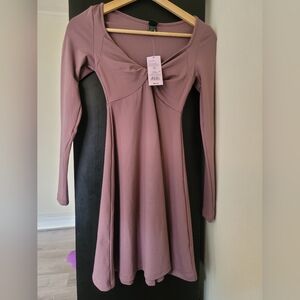 Wild Fable Long Sleeve Twist Front Mini dress Size XS